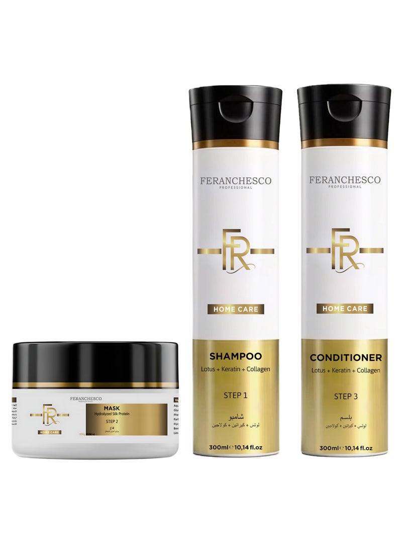 FERANCHESCO Home Care Kit - Complete Brazilian Hair Repair & Shine Set - Image 1